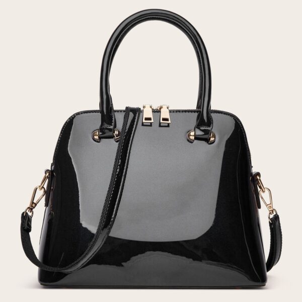 Women's Shiny Tote Shoulder Messenger Bag - Image 2