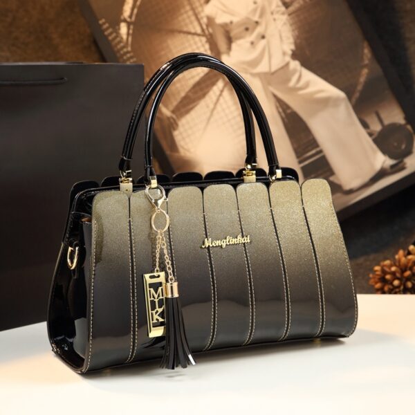 lossy Patent Leather Handbags For Women - Image 3