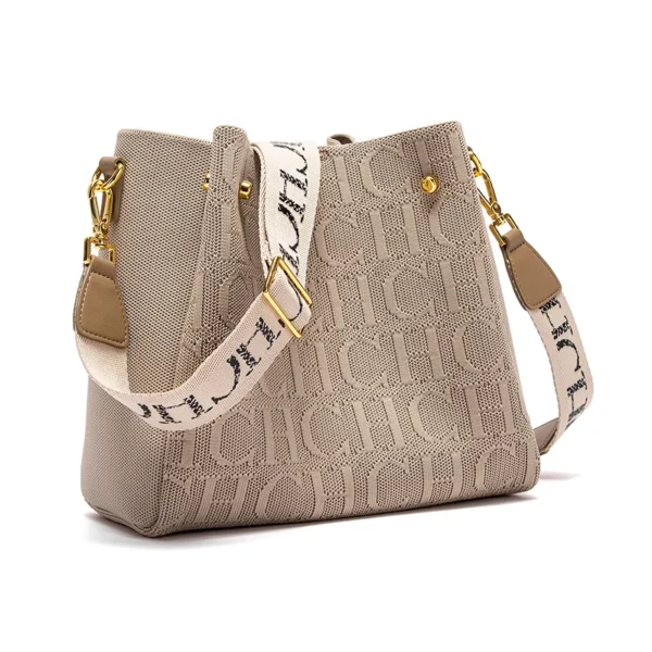 Classic Retro New Solid Color Letter Design Women's Shoulder Bag - Image 5
